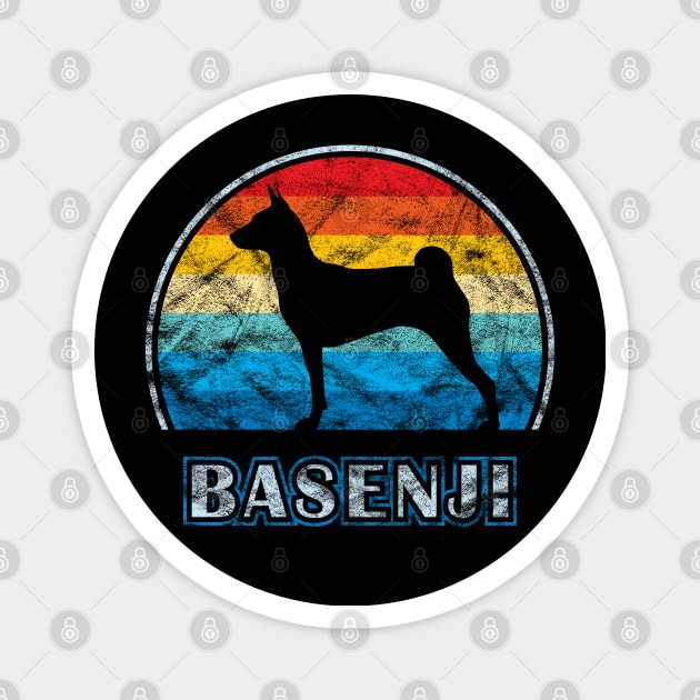 Basenji Vintage Design Dog Magnet by millersye